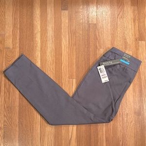 NWT Alfani Skinny Leg Tummy Control Grey Pull On Pant, size 6P